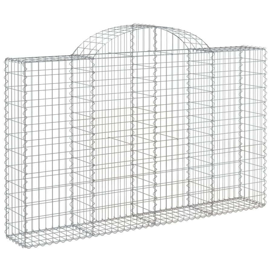 Schanskorven 6 st gewelfd 200x30x120/140 cm ijzer 6 200 x 30 x 120/140 cm