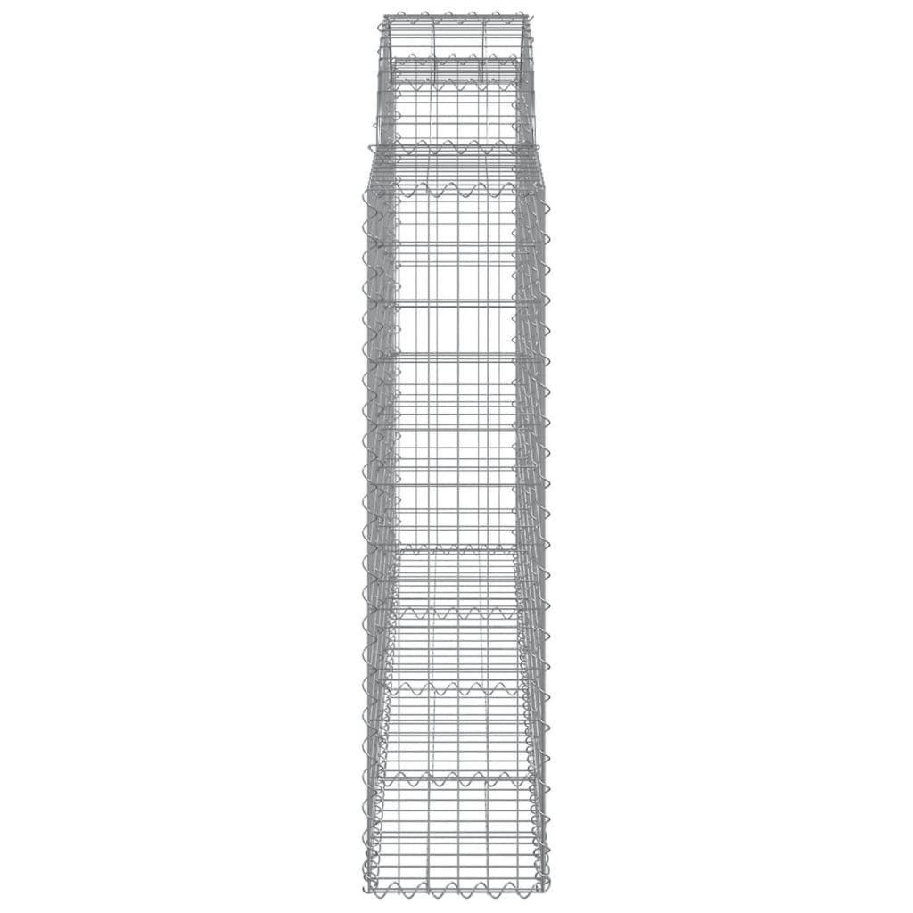 Schanskorven 8 st gewelfd 200x30x120/140 cm ijzer 8 200 x 30 x 120/140 cm