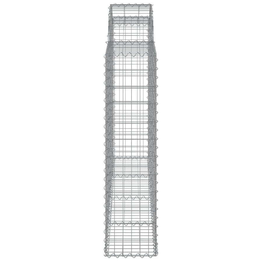 Schanskorven 8 st gewelfd 200x30x120/140 cm ijzer 8 200 x 30 x 120/140 cm