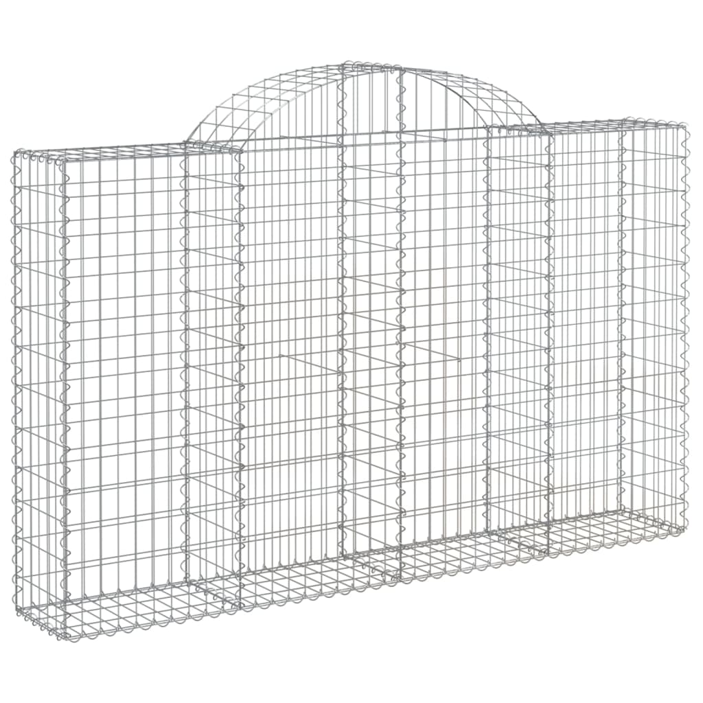 Schanskorven 10 st gewelfd 200x30x120/140 cm ijzer 10 200 x 30 x 120/140 cm