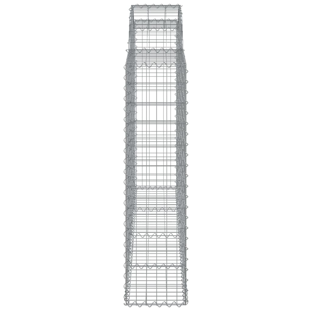 Schanskorven 10 st gewelfd 200x30x120/140 cm ijzer 10 200 x 30 x 120/140 cm