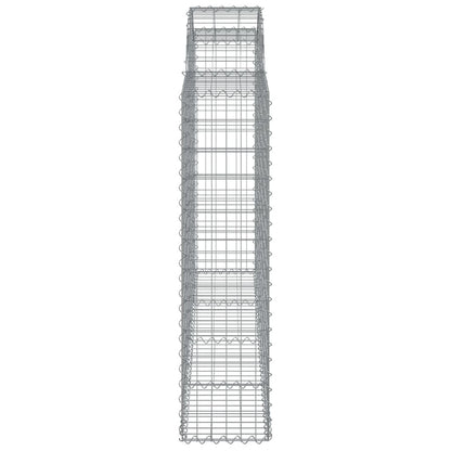 Schanskorven 10 st gewelfd 200x30x120/140 cm ijzer 10 200 x 30 x 120/140 cm