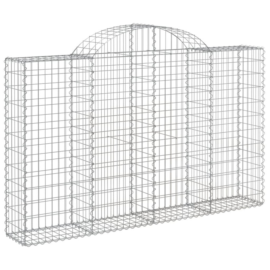 Schanskorven 12 st gewelfd 200x30x120/140 cm ijzer 12 200 x 30 x 120/140 cm