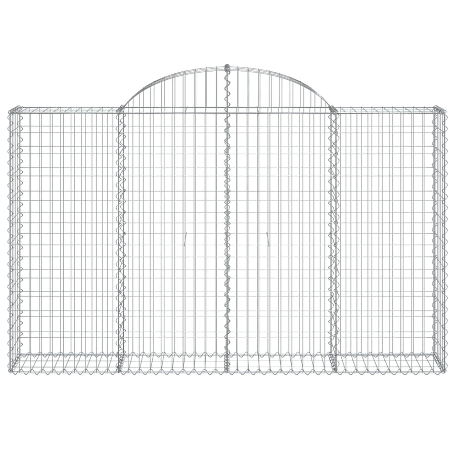 Schanskorven 12 st gewelfd 200x30x120/140 cm ijzer 12 200 x 30 x 120/140 cm