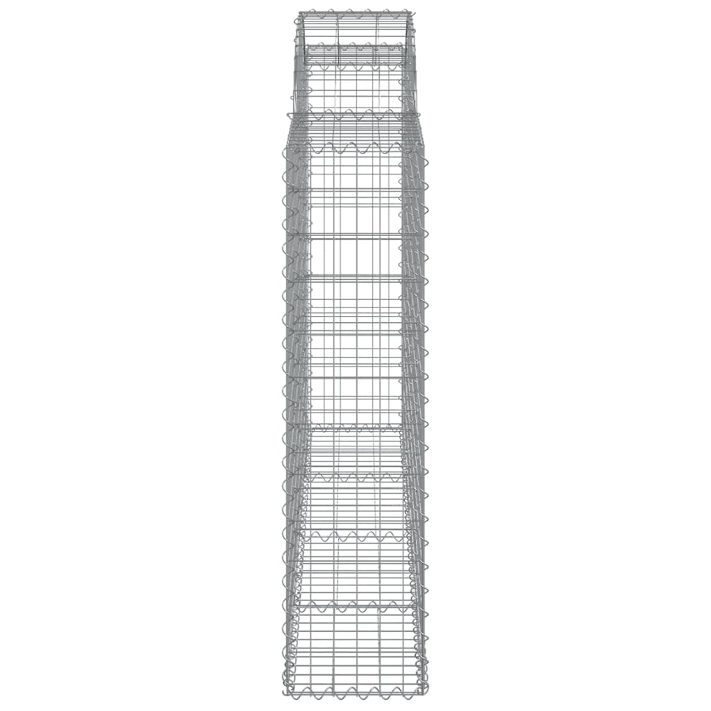 Schanskorven 12 st gewelfd 200x30x120/140 cm ijzer 12 200 x 30 x 120/140 cm
