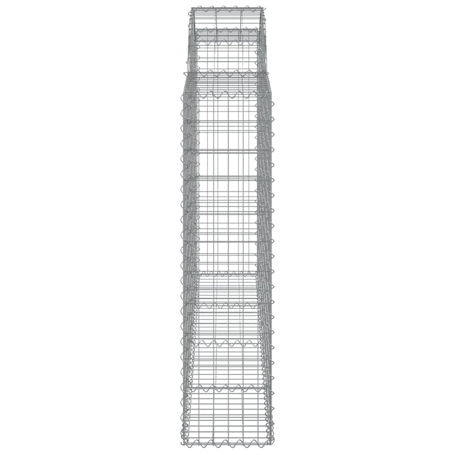 Schanskorven 12 st gewelfd 200x30x120/140 cm ijzer 12 200 x 30 x 120/140 cm