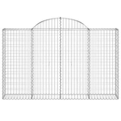 Schanskorven 13 st gewelfd 200x30x120/140 cm ijzer 13 200 x 30 x 120/140 cm