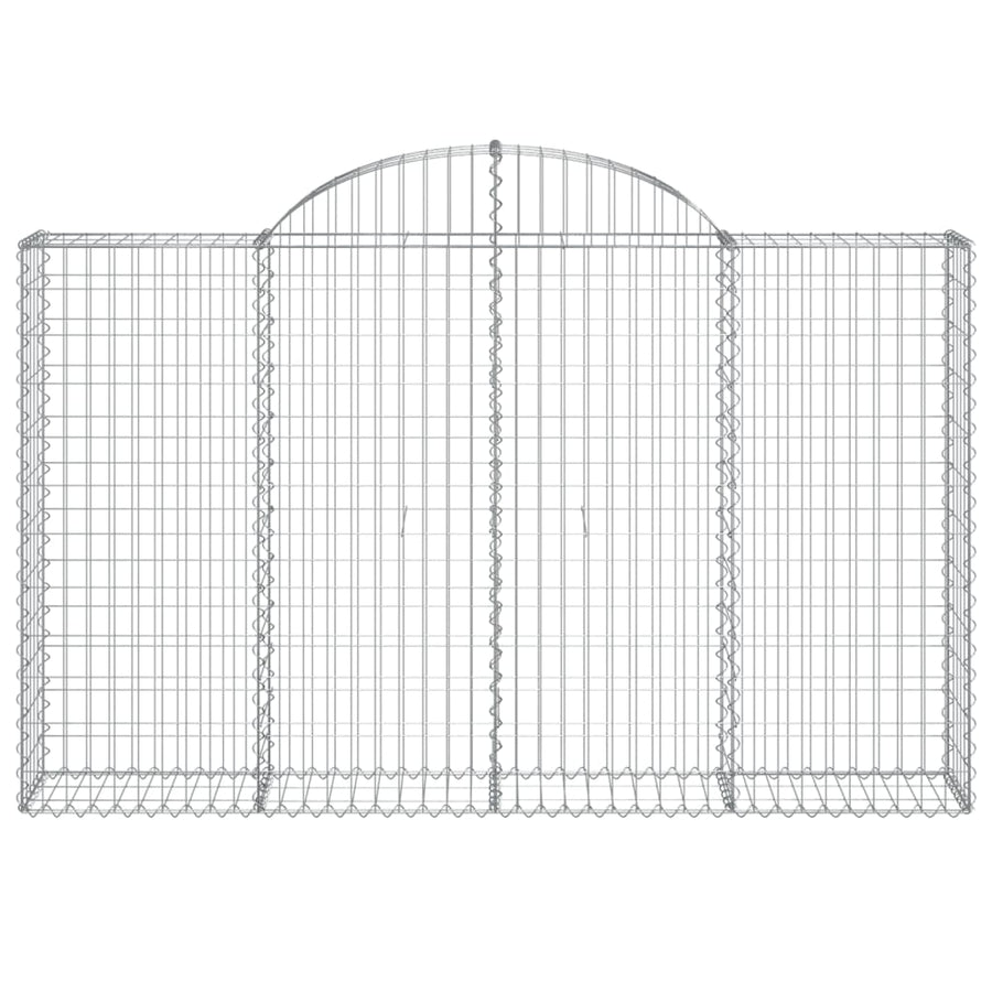 Schanskorven 13 st gewelfd 200x30x120/140 cm ijzer 13 200 x 30 x 120/140 cm