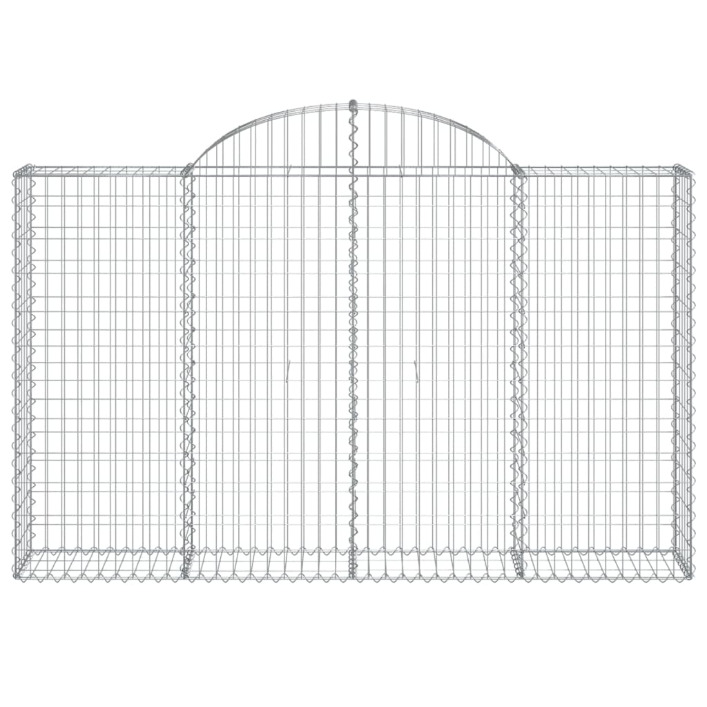 Schanskorven 14 st gewelfd 200x30x120/140 cm ijzer 14 200 x 30 x 120/140 cm