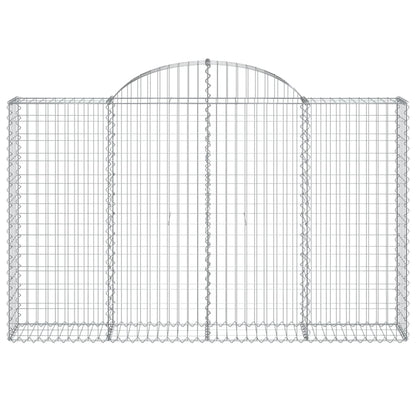 Schanskorven 14 st gewelfd 200x30x120/140 cm ijzer 14 200 x 30 x 120/140 cm