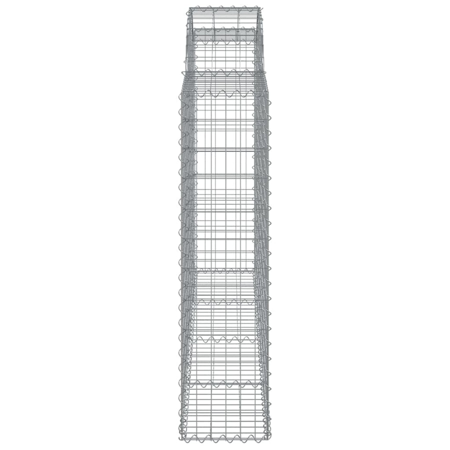 Schanskorven 14 st gewelfd 200x30x120/140 cm ijzer 14 200 x 30 x 120/140 cm