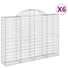 Schanskorven 6 st gewelfd 200x30x140/160 cm ijzer 6 200 x 30 x 140/160 cm