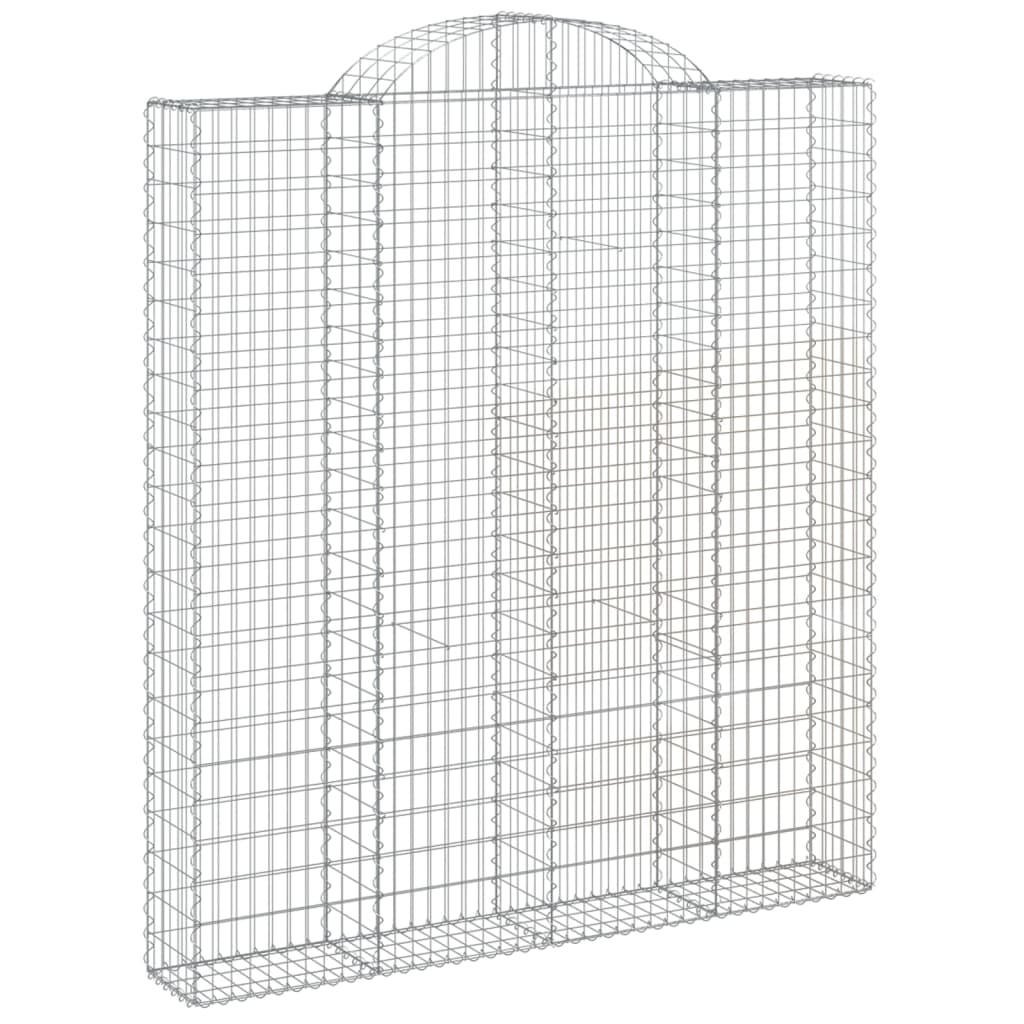 Schanskorven 2 st gewelfd 200x30x220/240 cm ijzer 2 200 x 30 x 220/240 cm