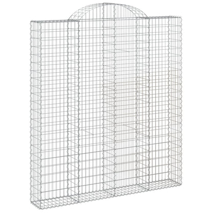 Schanskorven 2 st gewelfd 200x30x220/240 cm ijzer 2 200 x 30 x 220/240 cm