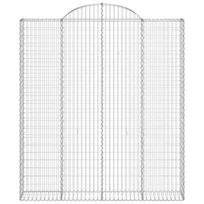 Schanskorven 3 st gewelfd 200x30x220/240 cm ijzer 3 200 x 30 x 220/240 cm