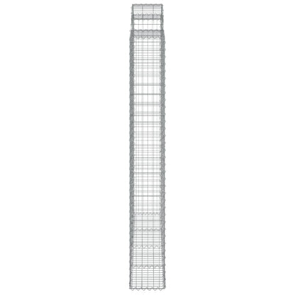 Schanskorven 6 st gewelfd 200x30x220/240 cm ijzer 6 200 x 30 x 220/240 cm