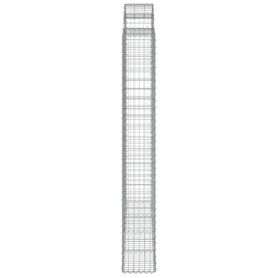 Schanskorven 8 st gewelfd 200x30x220/240 cm ijzer