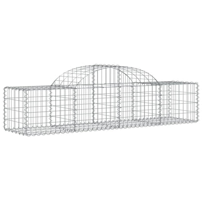 Schanskorven 11 st gewelfd 200x50x40/60 cm gegalvaniseerd ijzer 11 200 x 50 x 40/60 cm