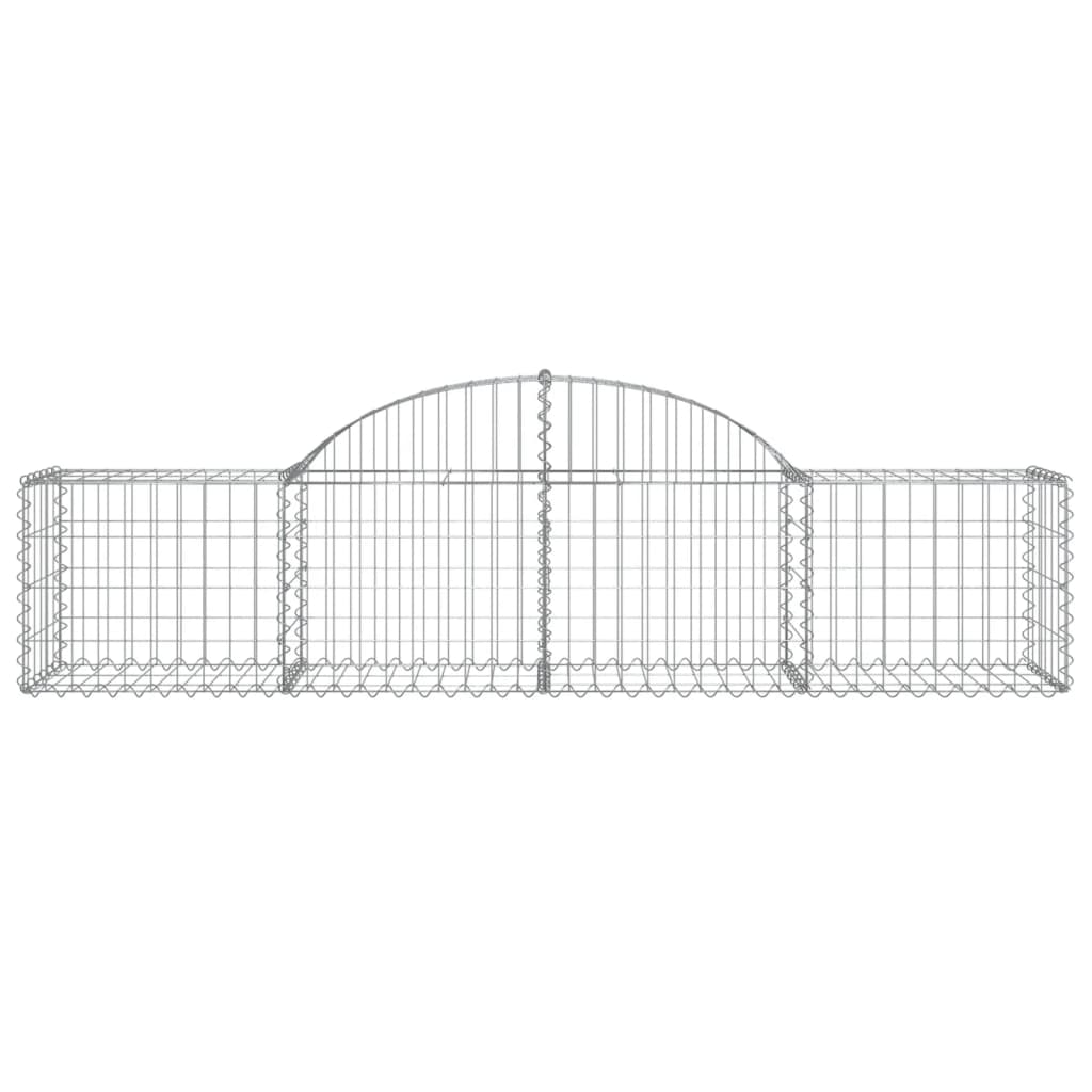 Schanskorven 11 st gewelfd 200x50x40/60 cm gegalvaniseerd ijzer 11 200 x 50 x 40/60 cm