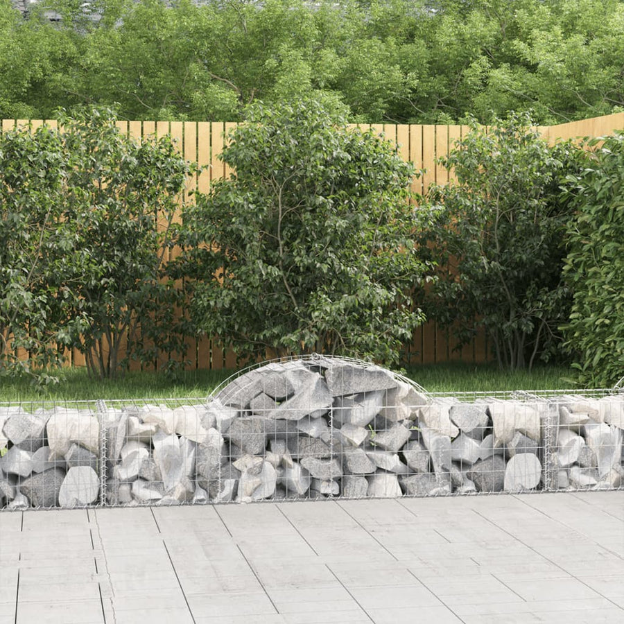 Schanskorven 20 st gewelfd 200x50x40/60 cm ijzer 20 200 x 50 x 40/60 cm