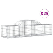Schanskorven 25 st gewelfd 200x50x40/60 cm ijzer 25 200 x 50 x 40/60 cm