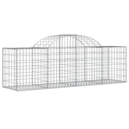 Schanskorven 13 st gewelfd 200x50x60/80 cm gegalvaniseerd ijzer 13 200 x 50 x 60/80 cm
