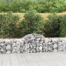 Schanskorven 14 st gewelfd 200x50x60/80 cm gegalvaniseerd ijzer 14 200 x 50 x 60/80 cm