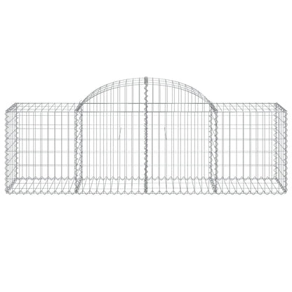 Schanskorven 18 st gewelfd 200x50x60/80 cm gegalvaniseerd ijzer 18 200 x 50 x 60/80 cm