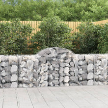 Schanskorven 3 st gewelfd 200x50x80/100 cm gegalvaniseerd ijzer 3 200 x 50 x 80/100 cm