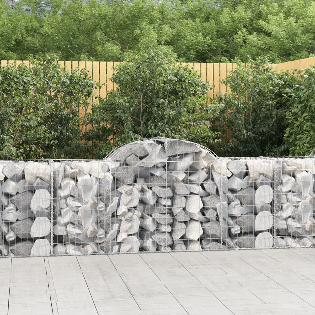 Schanskorven 11 st gewelfd 200x50x80/100 cm ijzer 11 200 x 50 x 80/100 cm