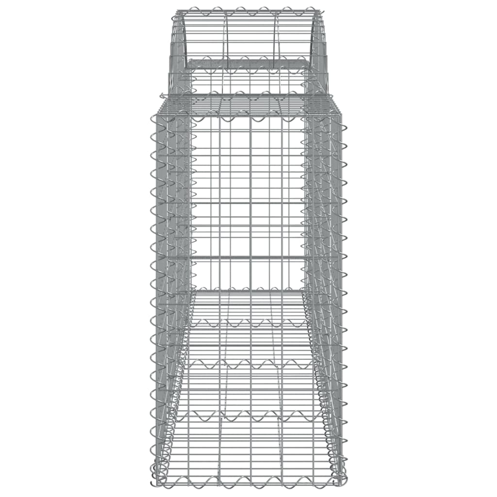 Schanskorven 12 st gewelfd 200x50x80/100 cm ijzer 12 200 x 50 x 80/100 cm