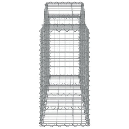 Schanskorven 12 st gewelfd 200x50x80/100 cm ijzer 12 200 x 50 x 80/100 cm