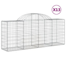 Schanskorven 13 st gewelfd 200x50x80/100 cm ijzer 13 200 x 50 x 80/100 cm
