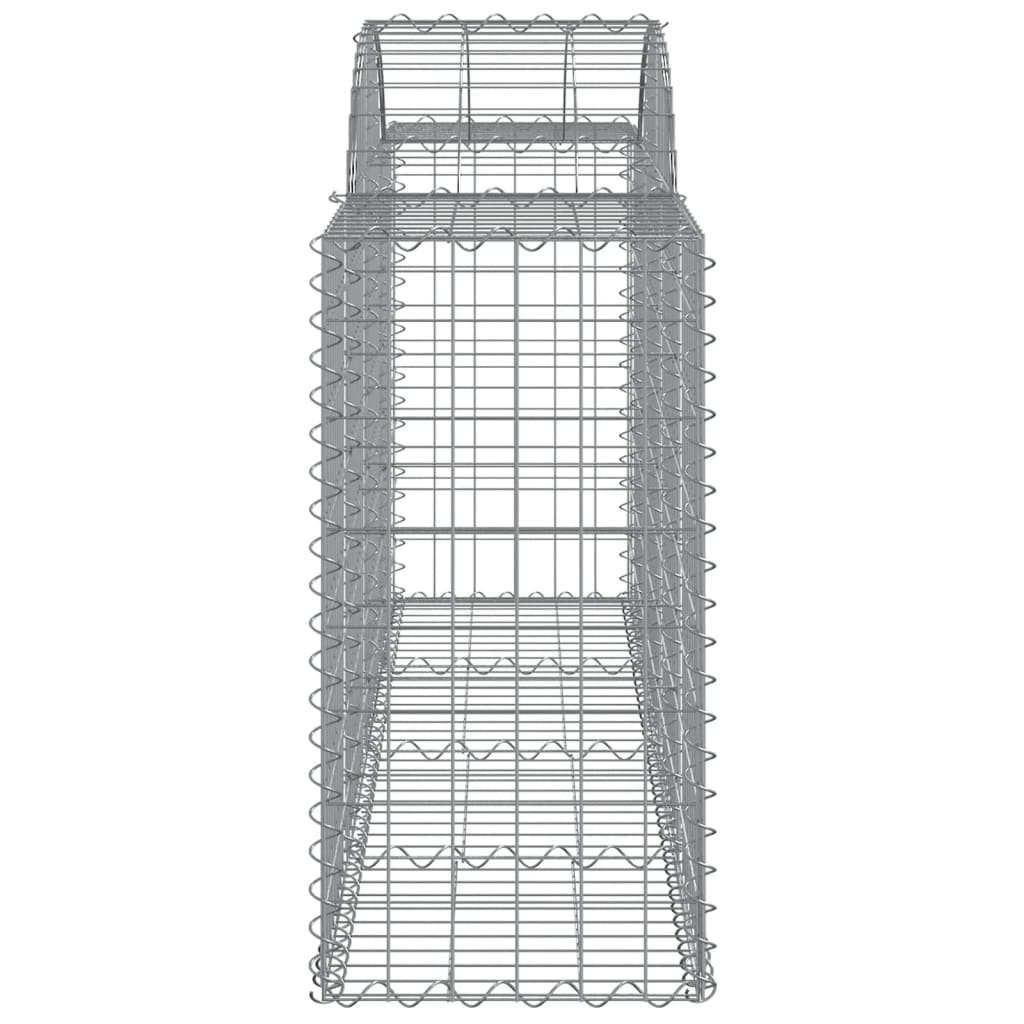 Schanskorven 14 st gewelfd 200x50x80/100 cm ijzer 14 200 x 50 x 80/100 cm