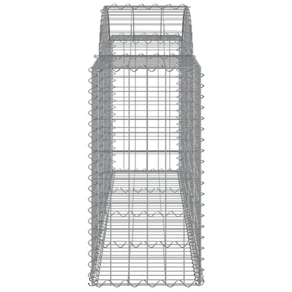 Schanskorven 14 st gewelfd 200x50x80/100 cm ijzer 14 200 x 50 x 80/100 cm