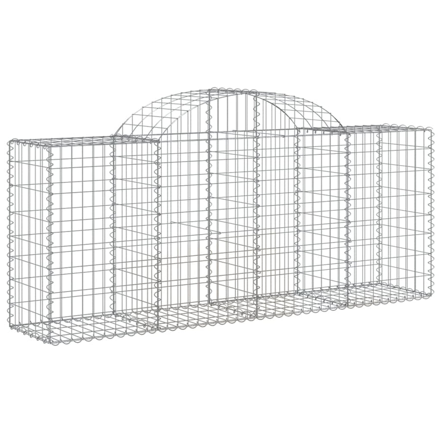 Schanskorven 20 st gewelfd 200x50x80/100 cm ijzer 20 200 x 50 x 80/100 cm