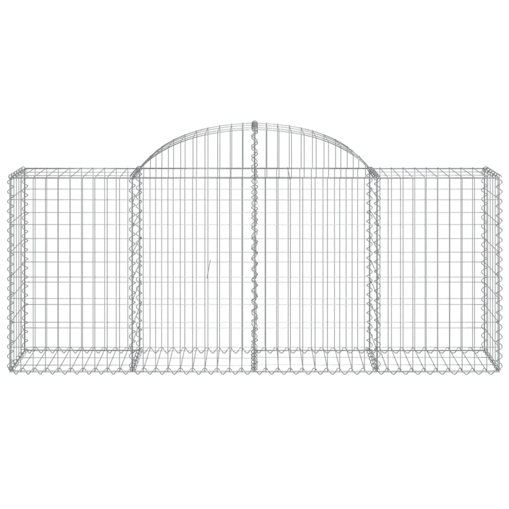 Schanskorven 20 st gewelfd 200x50x80/100 cm ijzer 20 200 x 50 x 80/100 cm