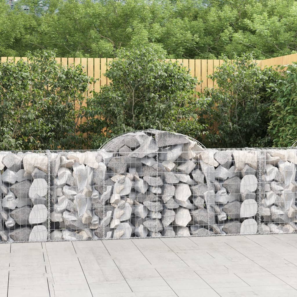 Schanskorven 20 st gewelfd 200x50x80/100 cm ijzer 20 200 x 50 x 80/100 cm