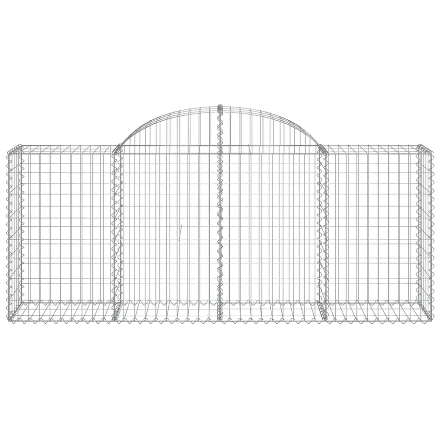Schanskorven 25 st gewelfd 200x50x80/100 cm ijzer 25 200 x 50 x 80/100 cm