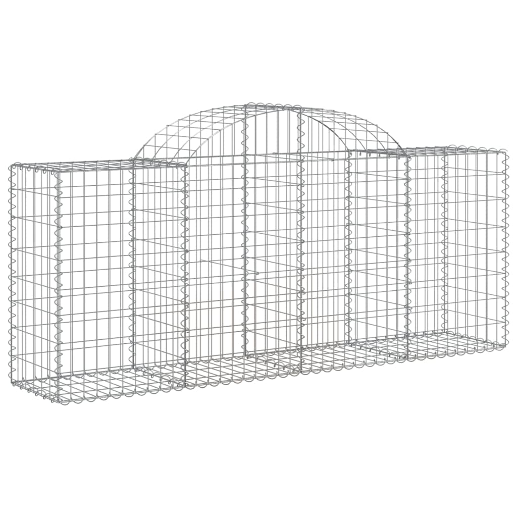 Schanskorven 40 st gewelfd 200x50x80/100 cm ijzer 40 200 x 50 x 80/100 cm