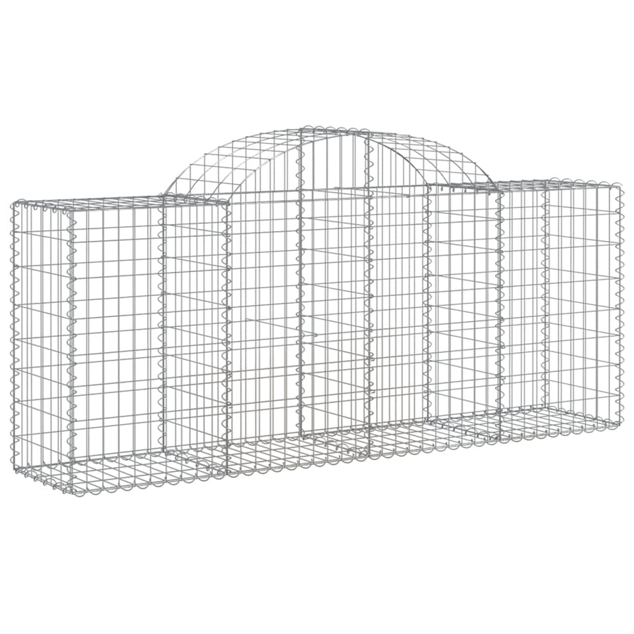 Schanskorven 40 st gewelfd 200x50x80/100 cm ijzer 40 200 x 50 x 80/100 cm