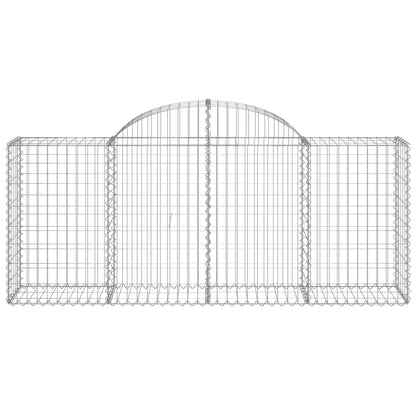 Schanskorven 40 st gewelfd 200x50x80/100 cm ijzer 40 200 x 50 x 80/100 cm