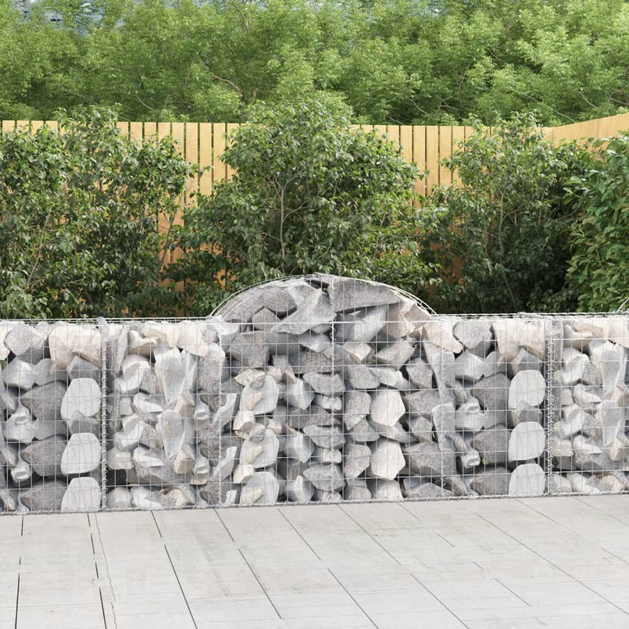 Schanskorven 40 st gewelfd 200x50x80/100 cm ijzer 40 200 x 50 x 80/100 cm
