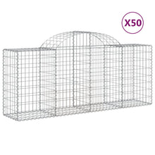 Schanskorven 50 st gewelfd 200x50x80/100 cm ijzer 50 200 x 50 x 80/100 cm
