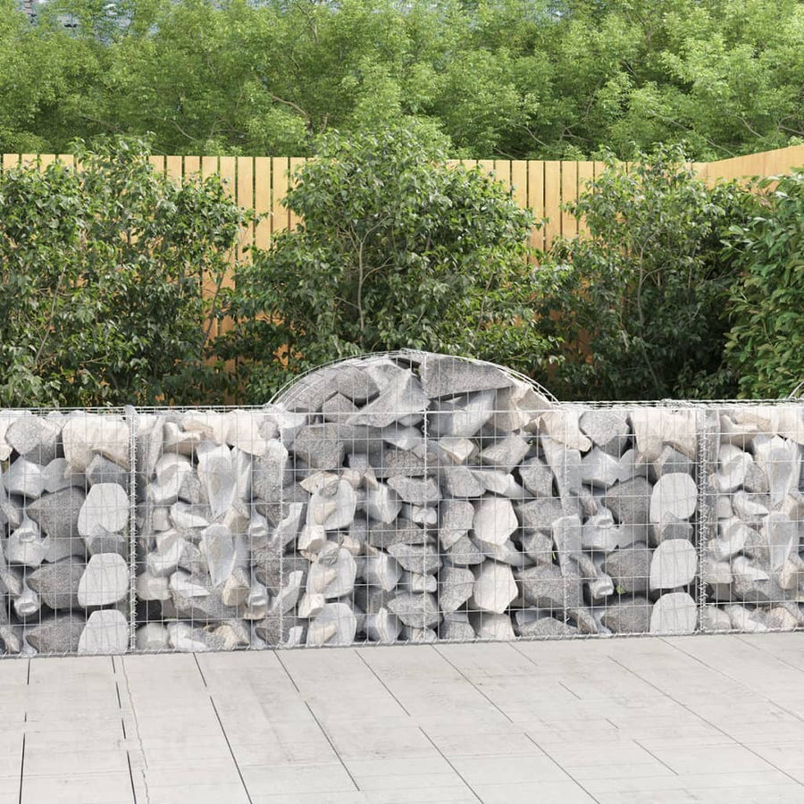 Schanskorven 50 st gewelfd 200x50x80/100 cm ijzer 50 200 x 50 x 80/100 cm