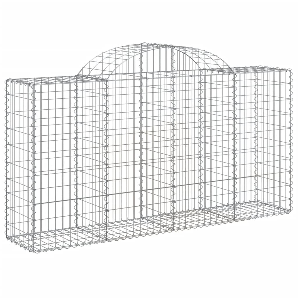 Schanskorven 3 st gewelfd 200x50x100/120 cm ijzer 3 200 x 50 x 100/120 cm