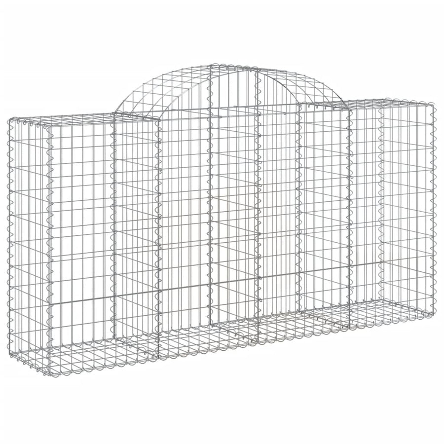 Schanskorven 3 st gewelfd 200x50x100/120 cm ijzer 3 200 x 50 x 100/120 cm