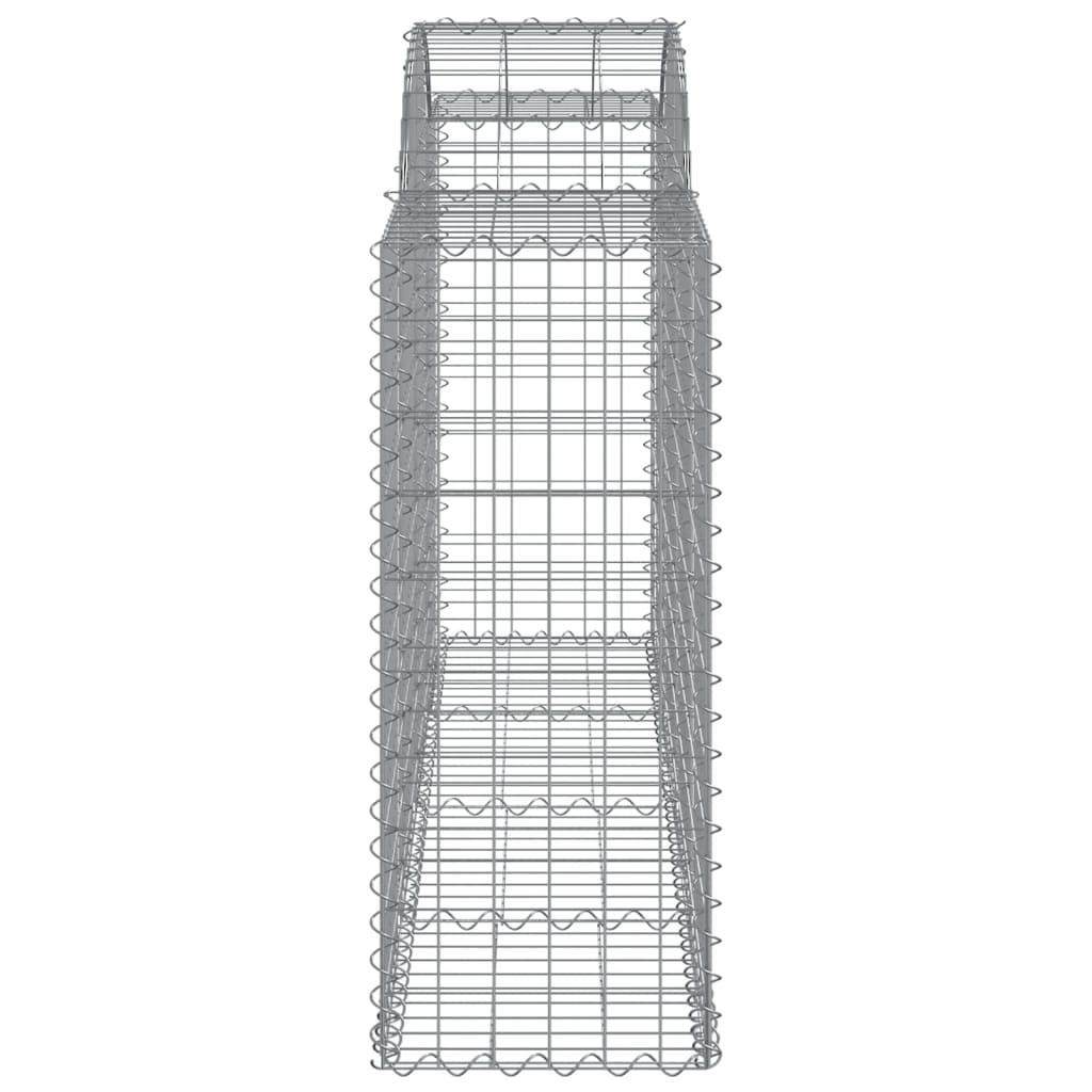 Schanskorven 4 st gewelfd 200x50x100/120 cm ijzer 4 200 x 50 x 100/120 cm