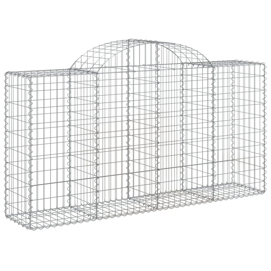 Schanskorven 6 st gewelfd 200x50x100/120 cm ijzer 6 200 x 50 x 100/120 cm