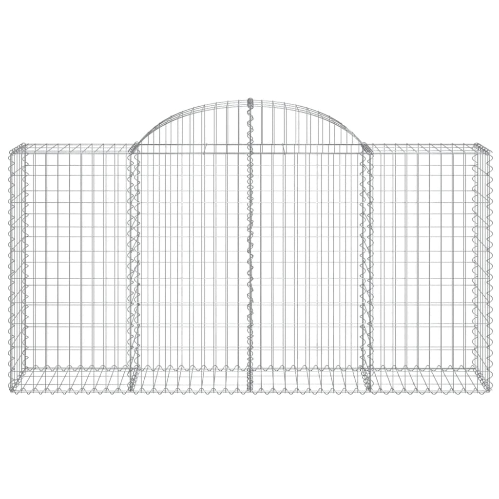 Schanskorven 7 st gewelfd 200x50x100/120 cm ijzer 7 200 x 50 x 100/120 cm